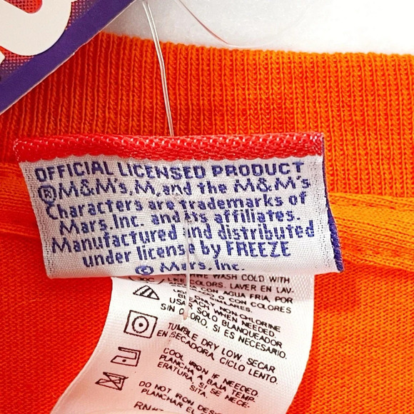 Vintage M&M Shirt Orange Halloween Orange You Scared Ghost Humor Funny Shirt - Picture 7 of 8